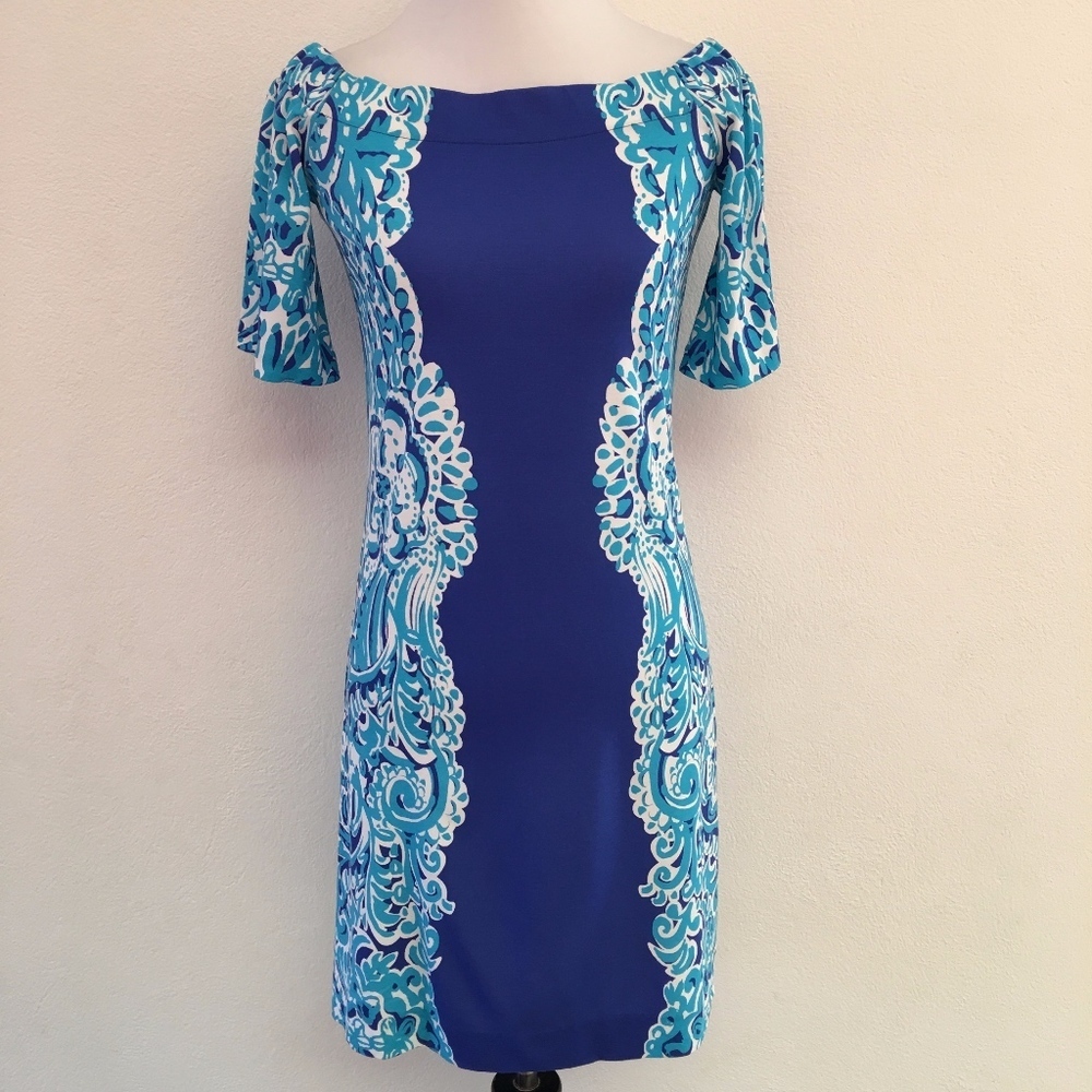 Lilly Pulitzer XXS Blue Shift Stretchy Dress